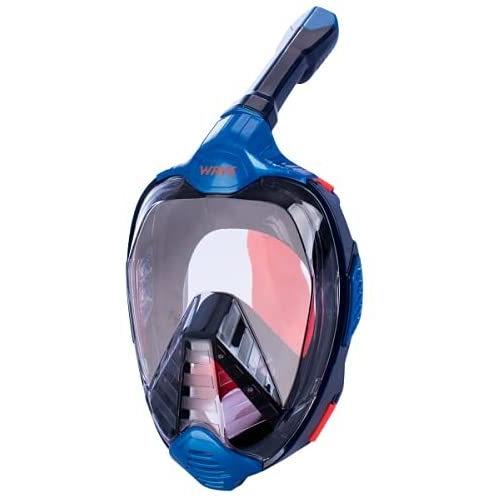 ダイビングマスク フルフェースのシュノーケリングマスク シュノーケリング装備 大人、子供、男女のプールでの水泳や海でのシュノーケリングに適する