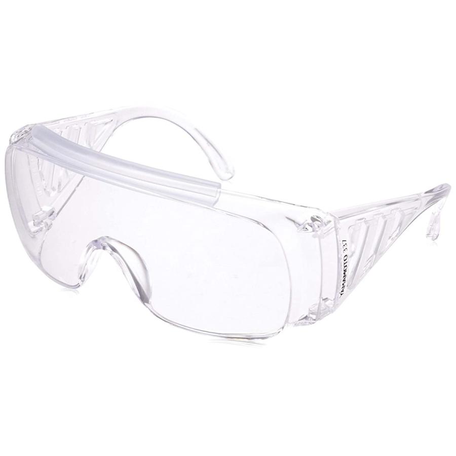 840円 上等な 840円 まとめ買いでお得 山本光学 YAMAMOTO NO.337 オーバーグラスタイプ保護めがね 上部クッションバー付き 大型眼鏡併用可 ワイドテンプル クリア PET-AF