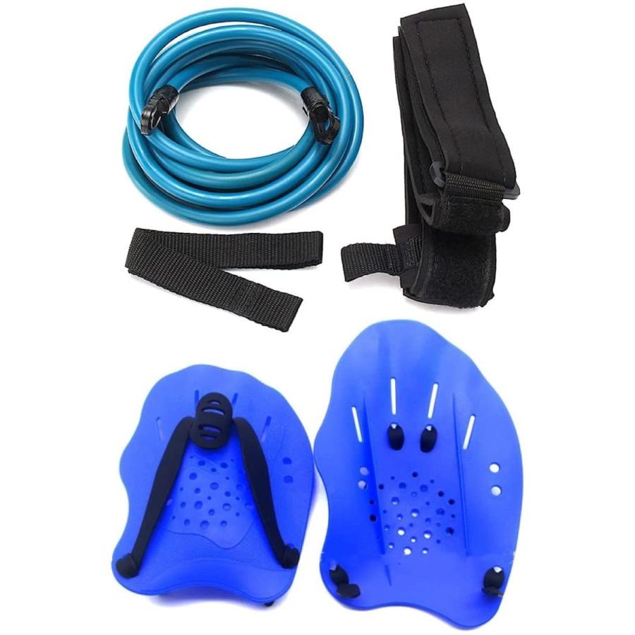 Eesu Cos 水泳用 トレーニングチューブ パドルセット ストレッチコードパドル 筋トレ 野球トレーニング サッカートレーニング 様々なスポーツ 充実の品