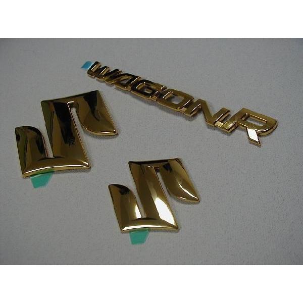 スズキ（SUZUKI） スズキ純正 ゴールドエンブレム ［フロント&リヤ・3