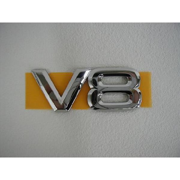 トヨタ（TOYOTA） トヨタ純正 シルバーエンブレム ［V8マーク・80mm