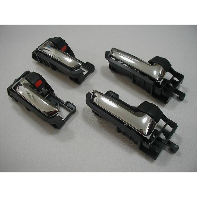 スズキ ハスラー MR31S MR41S インナーハンドル ドアハンドル ドアノブ 1台分 SUZUKI HUSTLER ワンオーナー車から取り外し スズキ ハスラー MR31S MR41S 鏡面 ステンレス インナー ドア ハンドル