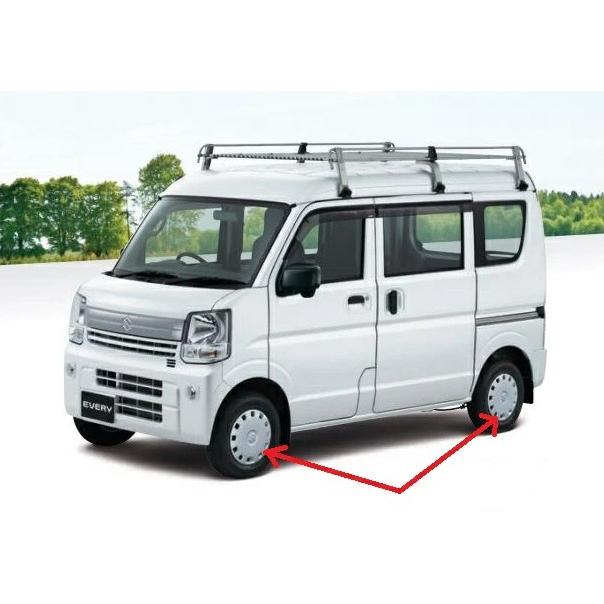 エリンギ　スズキエブリーバン純正ホイールカバーとスチールホイールセット スズキ（SUZUKI） スズキ純正 フルホイールキャップセット (12インチ