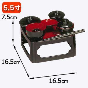 仏具 お仏膳 黒内朱 5,5寸|kb-hayashi|02