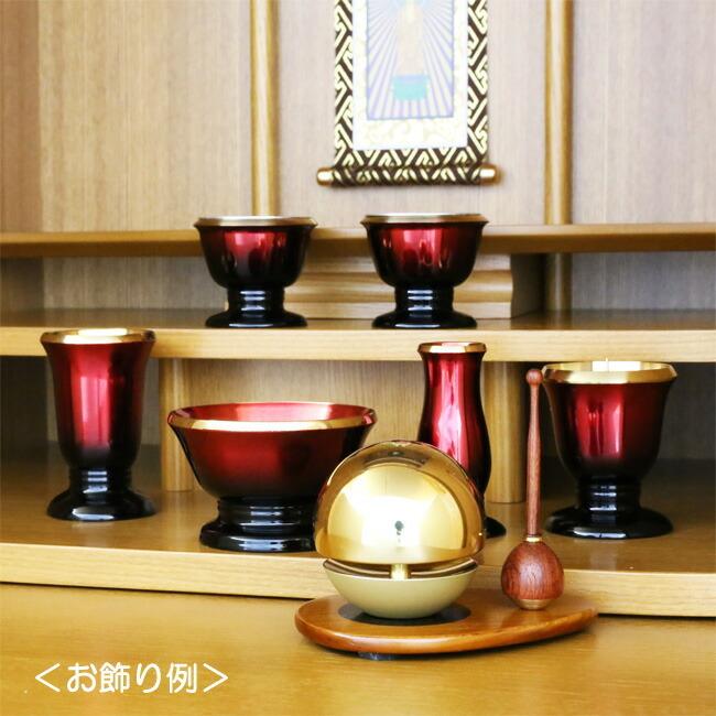 仏具セット おりん付き 『メロディ 3寸 たまゆらりんセット』国産 仏具 モダン ミニ りん おりん モダン仏具 ミニ仏壇 ミニ仏具 想々型