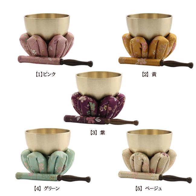 京仏壇はやし 仏具 りん おりんセット 美桜（みおう）りん花布団セット