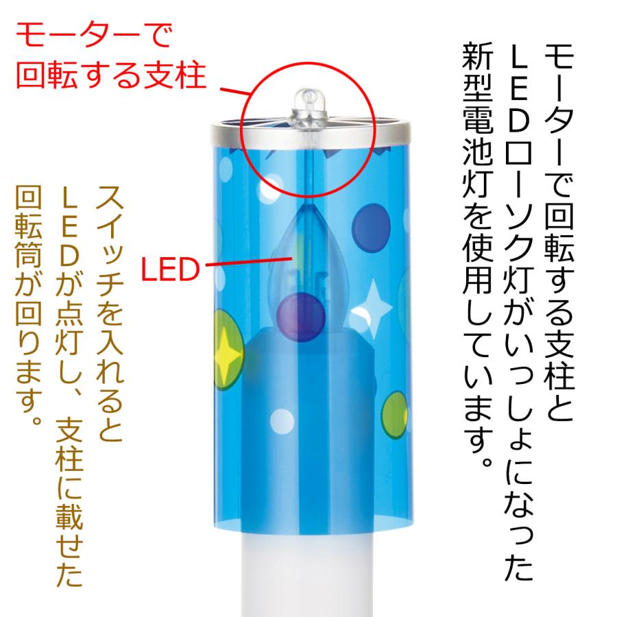 京仏壇はやし 初盆セット 新盆セット LEDコードレス 回転提灯 あけぼの
