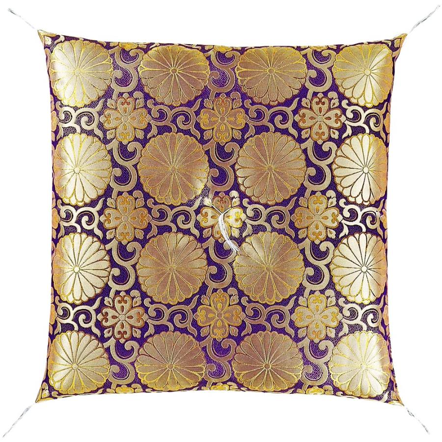 京仏壇はやし 仏具 導師布団 金襴 紫 : 仏壇 仏具 数珠shop 京