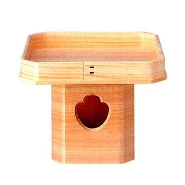 京仏壇はやし 神棚・神具 普通三宝 8寸 【h224】 ( 三宝 お供え物