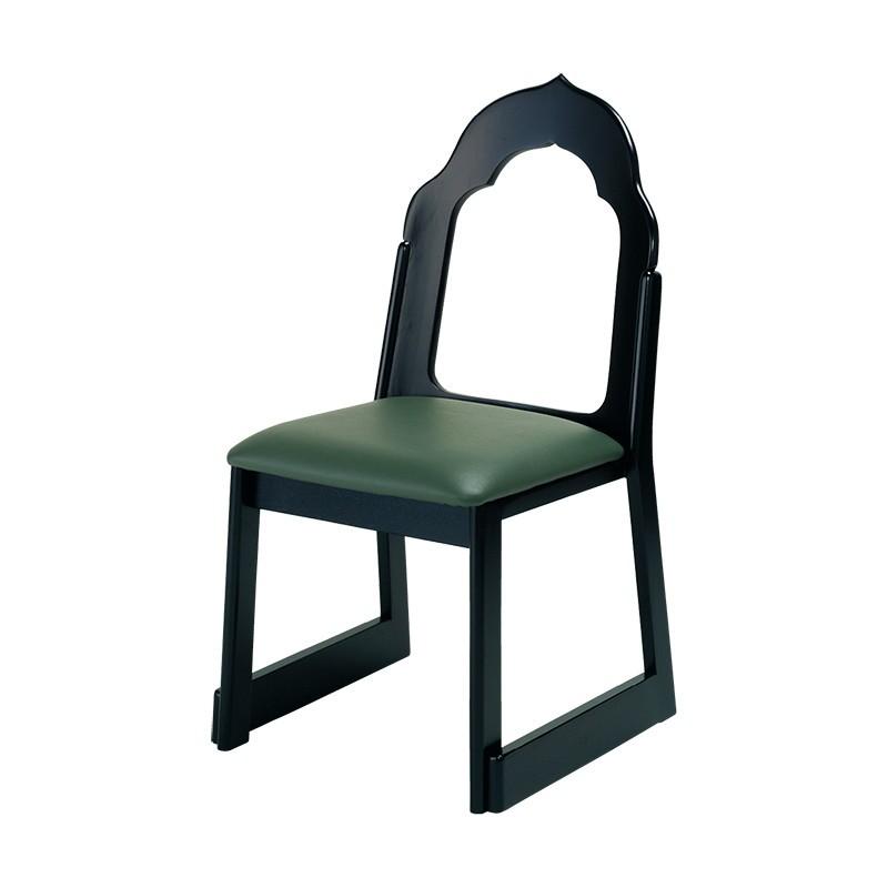 寺院用仏具 写経用椅子 黒塗 R-501 /ブラウンオーク色 R-502 木製