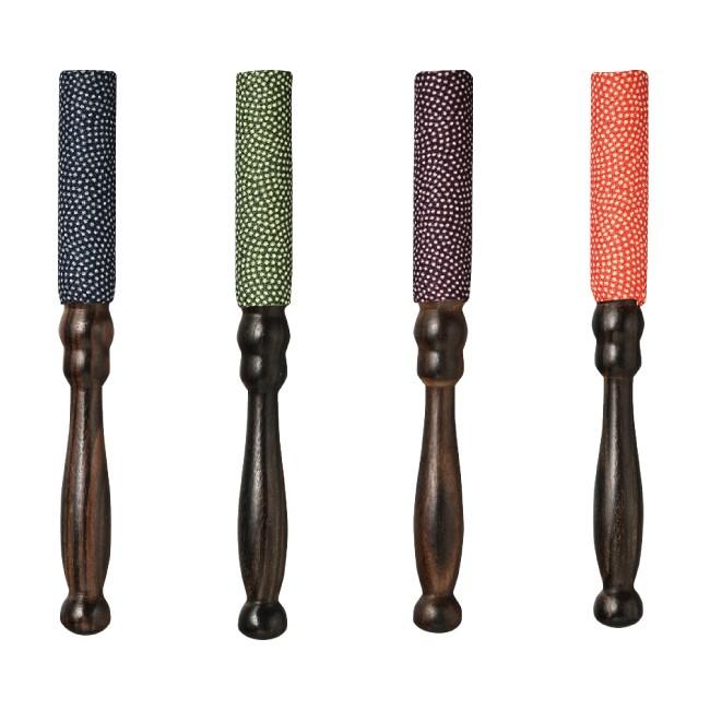 京仏壇はやし 仏具 『小紋 りん棒 5寸（約15.3cm）4色（紺・利休・紫