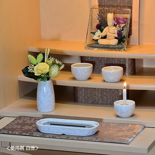 京仏壇はやし 仏具 モダン 仏具セット 清水焼フローラル 5点 京仏壇はやし 仏具 モダン 仏具セット 清水焼フローラル 5点