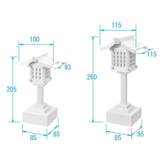 神棚・神具 ＬＥＤ春日灯籠 木曽桧１対入 リモコン式_2