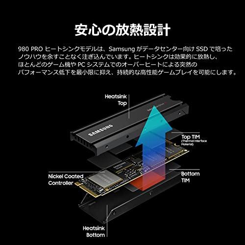 日本サムスン Samsung 980 PRO ヒートシンクモデル 2TB PS5動作確認