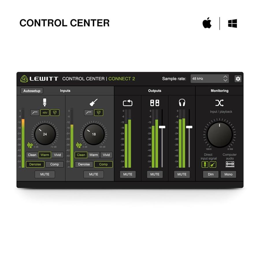【売り切り価格】 LEWITT CONNECT 2 オーディオインターフェイス Lewitt Connect 2オーディオインターフェース : KBショップ - 通販