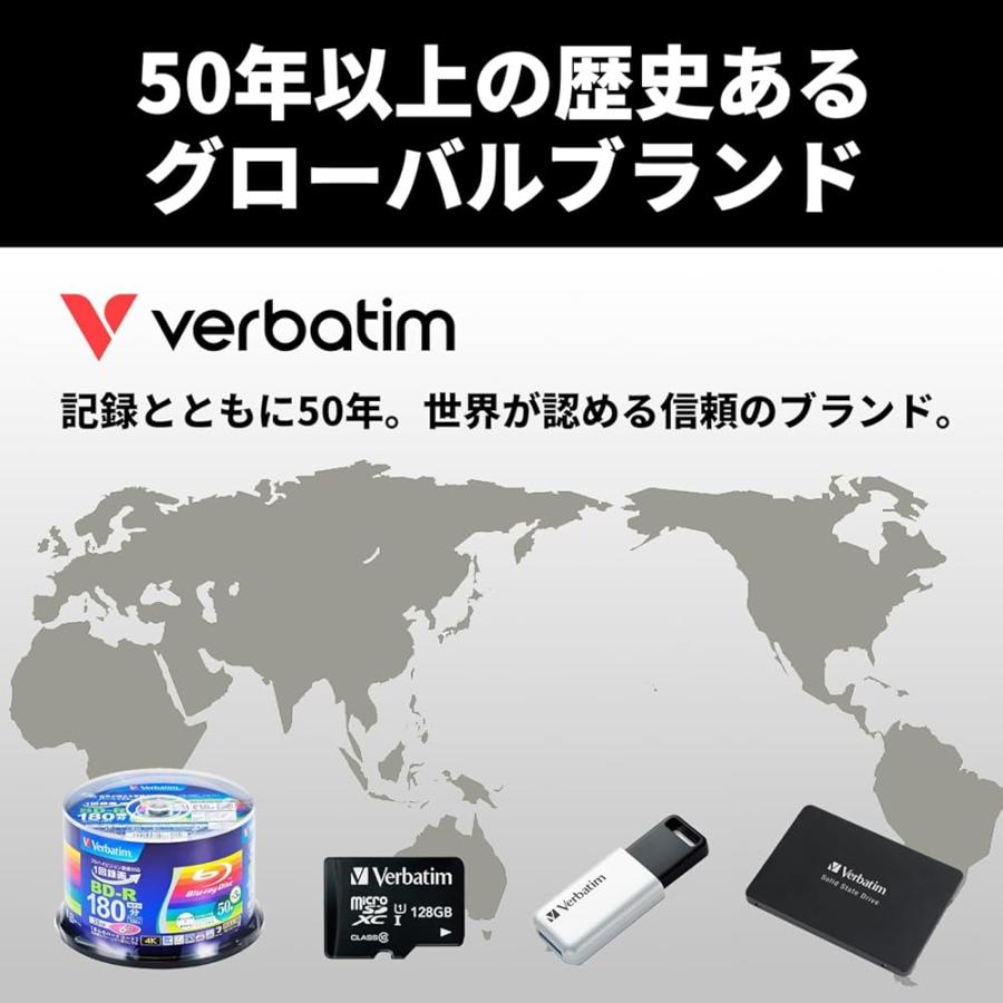 Verbatim バーベイタム NVMe PCIe Gen4.0x4 PCIe4.0 Vi5000シリーズ 512GB 最大読込 5000MB Dataサポート 31825-J_4