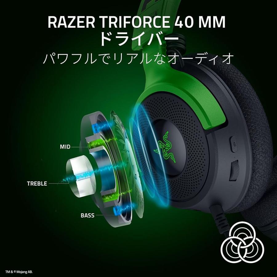 Minecraft ゲーミングヘッドセット Razer レイザー Kraken V4 X