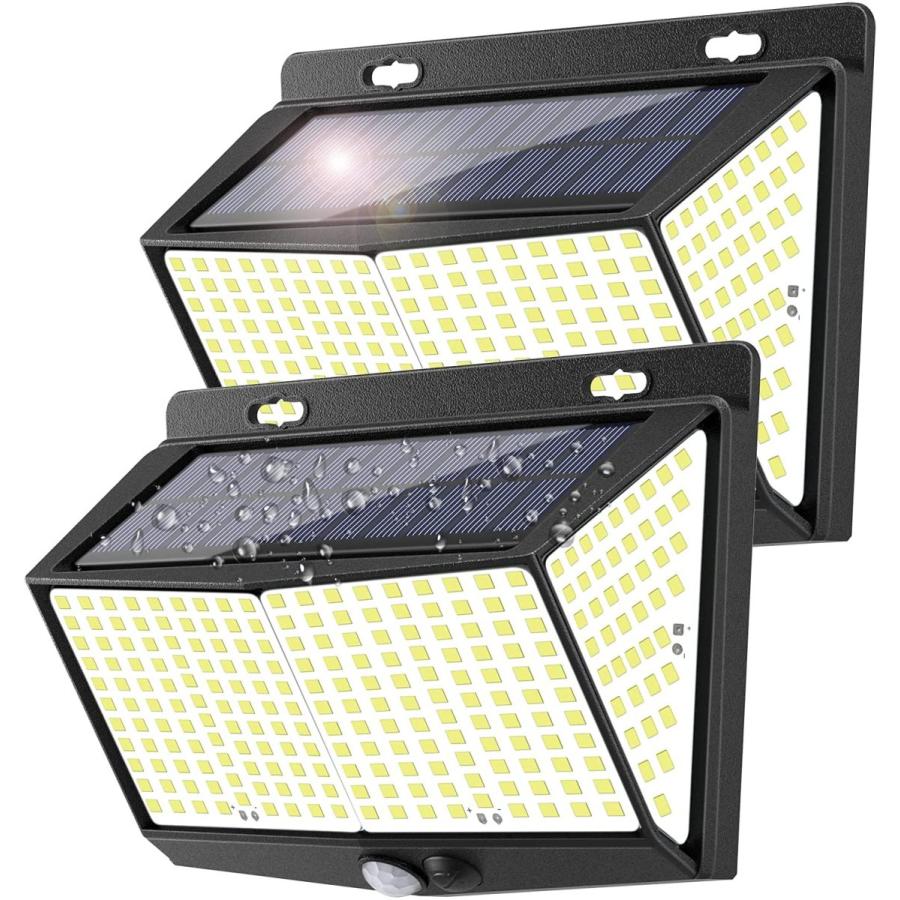 ソーラーライト 屋外用 2 Led 2パック 屋外照明 2 特大 壁ライト 3つの照明モード 住宅設備 270 広角照明 I Kbcショップ ソーラーモーションセンサーライト 屋外用