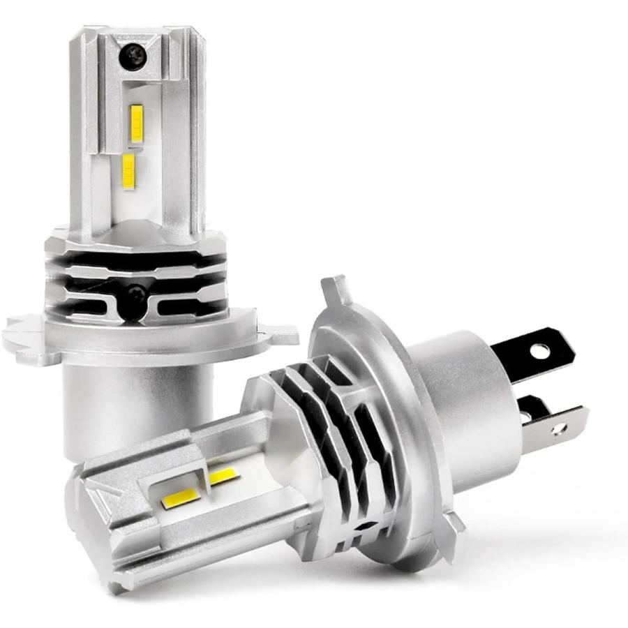 Xelord 車 バイクヘッドライト Led H4 Hi Lo 切替 Creeチップ搭載 6500k ホワイト 一体型 Ledバルブ 車検対応 クーポン対象外