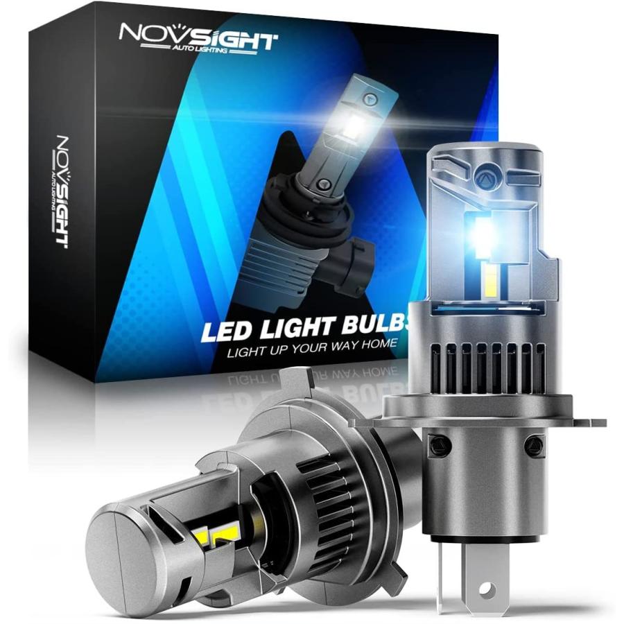 限定品 Novsight H4 Hi Lo Ledヘッドライト 車用 バイク用 H4 Ledバルブ 新車検対応 高品質ledチップ搭載 ホワイト 爆光 650 Gestoci Ci