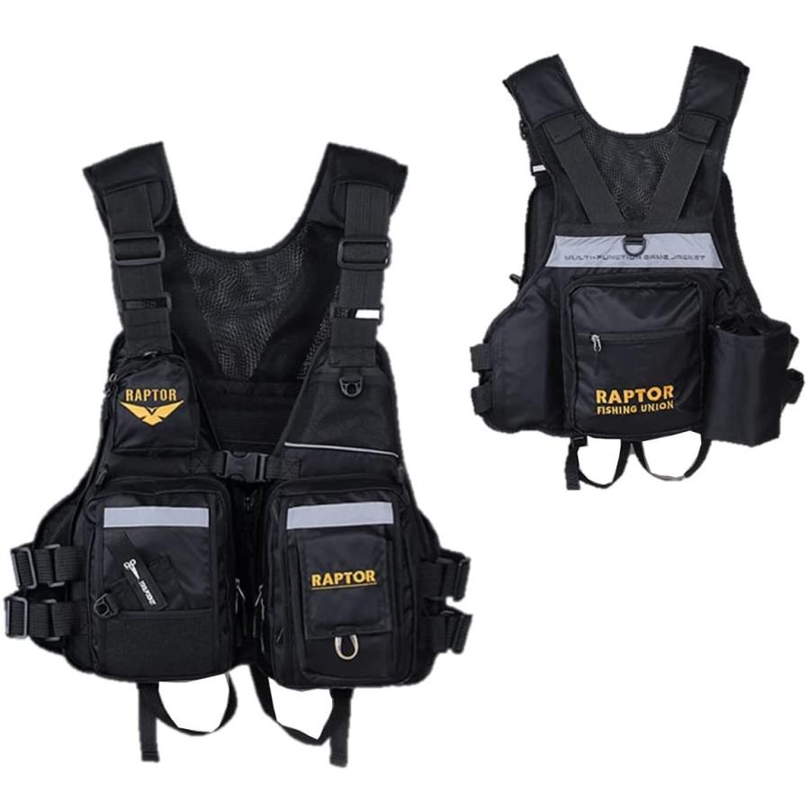 Raptor アウトドアメッシュタイプ フィッシングベスト フィッシングツール フローティングベスト ライフジャケット 海釣り フィッシングプライヤー 漂流 アウトドアメッシュタイプ Kbcショップ 男女兼用