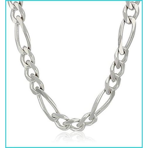 値引きする メンズ スターリングシルバー イタリア製ソリッドフィガロリンクチェーンネックレス 並行輸入品 在庫限りッ アウトレット Www Skylanceronline Com