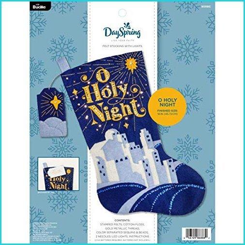在庫一掃 Bucilla Hallmark Dayspring Felt Applique Christmas Stocking Kit 18 O Holy Night 並行輸入品 最新人気 Ajpsistemas Com Br