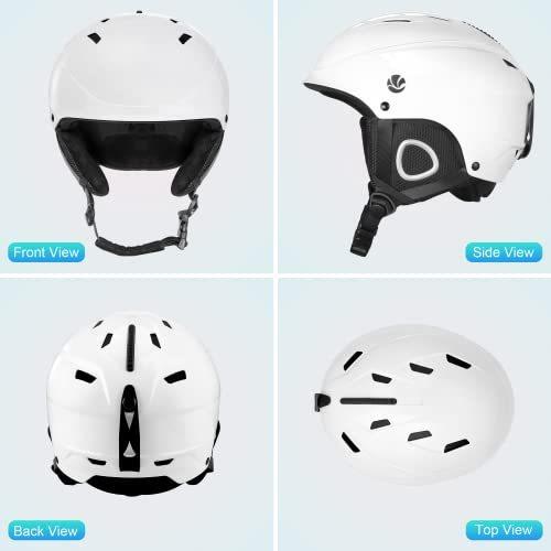 VANRORA Ski Helmet  Snowboard Helmet White  M (22.4-23.2 inces)｜kbh-tc｜08