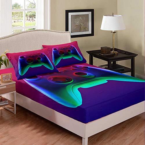 通販 公式 Erosebridal キッズゲームシートセット ビデオゲーム フィットシート ゲームパッド プリント寝具セット 男の子 女の子 子供プレーヤー ゲ 販売サイト Livinginmalta Com