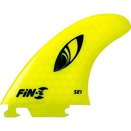 Fin-S Sharp Eye SE1 Honeycomb Thruster Fin Set [Yellow] by Fin-S ボディボードフィン