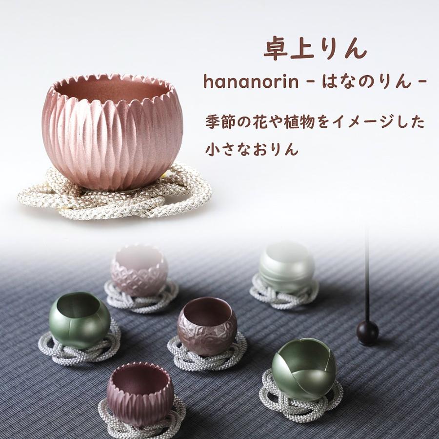 hananorin−はなのりん− 全3色・全6種のデザイン Φ40×H30mm ※りん棒