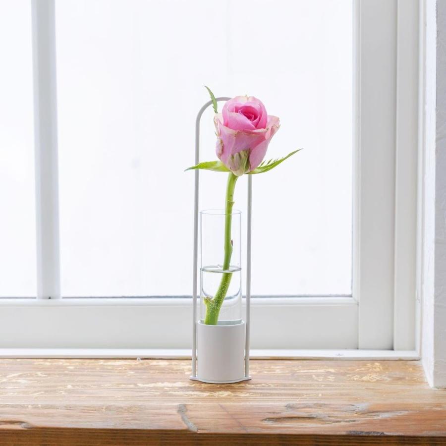 TETSUNAGI Flower vaseホワイト フラワーベース 一輪挿し スチール