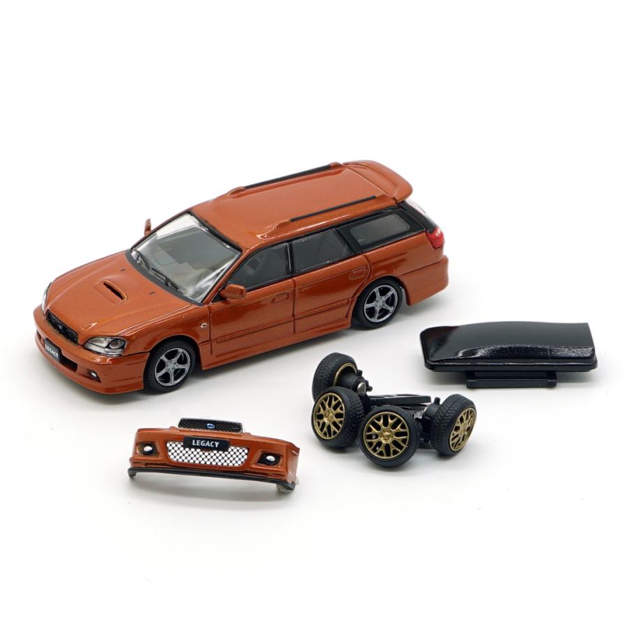 モデルカー 1/64 BM CREATIONS スバル 2002 レガシィ e-tune II 