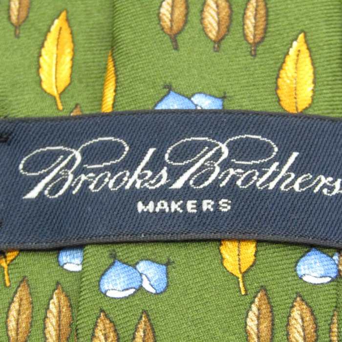 ブルックスブラザーズ ブランド ネクタイ シルク 総柄 ボタニカル柄 メンズ グリーン Brooks Brothers｜kbnet2019v1｜04