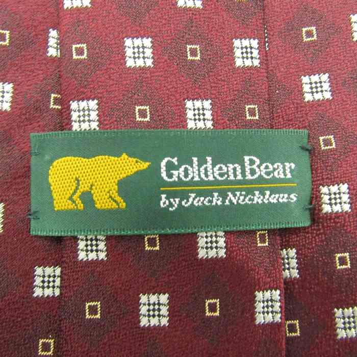 Golden Bear ゴールデンベア ブランド ネクタイ シルク 小紋柄 総柄