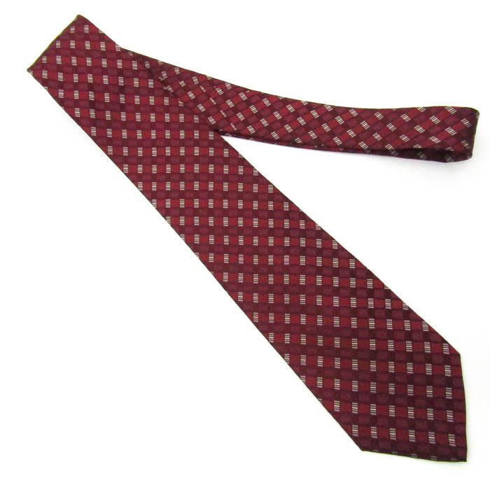 ジュンアシダ ブランド ネクタイ シルク 小紋柄 総柄