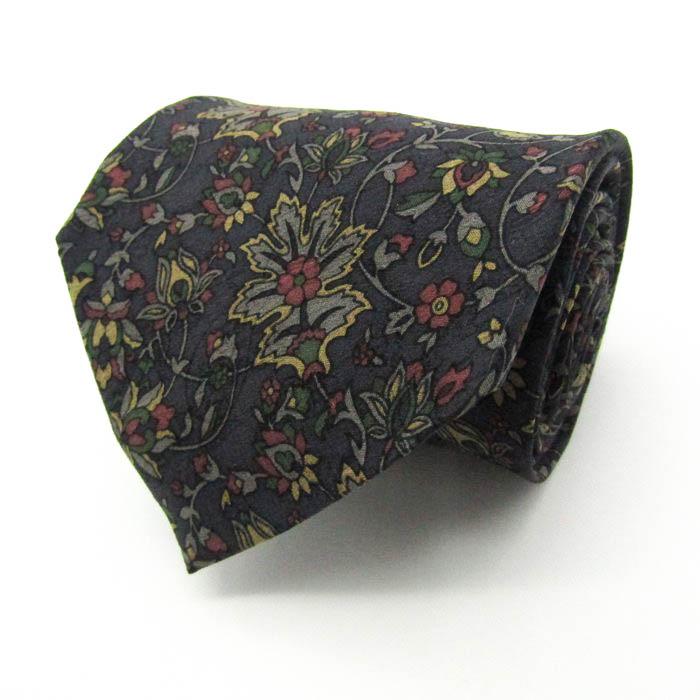 シャルル・ジョルダン ブランド ネクタイ 総柄 ペイズリー シルク メンズ グレー CHARLES JOURDAN | 