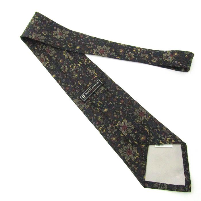シャルル・ジョルダン ブランド ネクタイ 総柄 ペイズリー シルク メンズ グレー CHARLES JOURDAN |  | 02