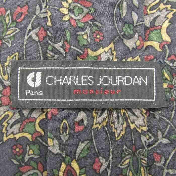 シャルル・ジョルダン ブランド ネクタイ 総柄 ペイズリー シルク メンズ グレー CHARLES JOURDAN |  | 03