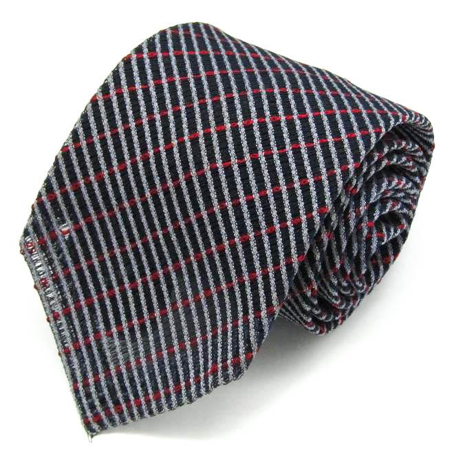 西陣 ブランド ネクタイ シルク 格子柄 オリエスト メンズ ネイビー