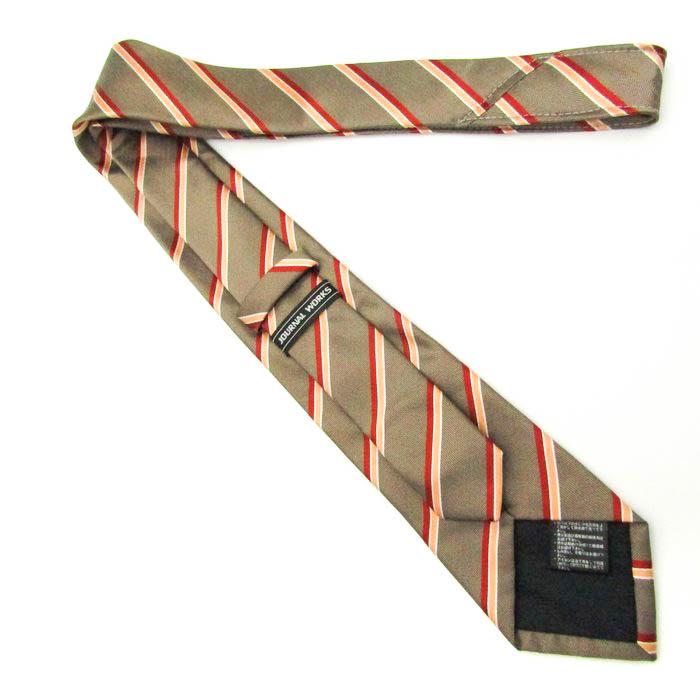 バーバリー ネクタイ ストライプ柄 ベージュ ジャーナルワークス ブランドネクタイ ストライプ柄 PO メンズ
