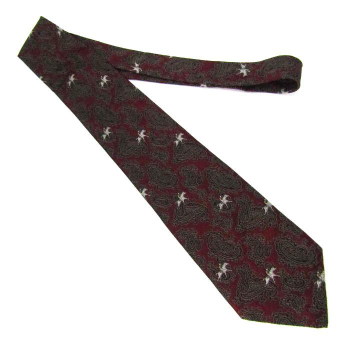 Aquascutum（アクアスキュータム） ブランド ネクタイ 総柄 ペイズリー