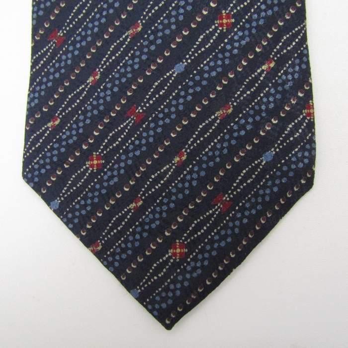 ELLE（エル） ブランド ネクタイ ストライプ柄 ドット シルク 日本製