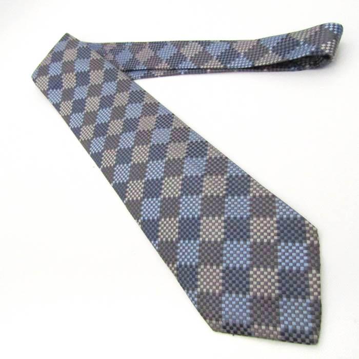 ロメオジリ ブランド ネクタイ チェック柄 格子柄 シルク PO メンズ