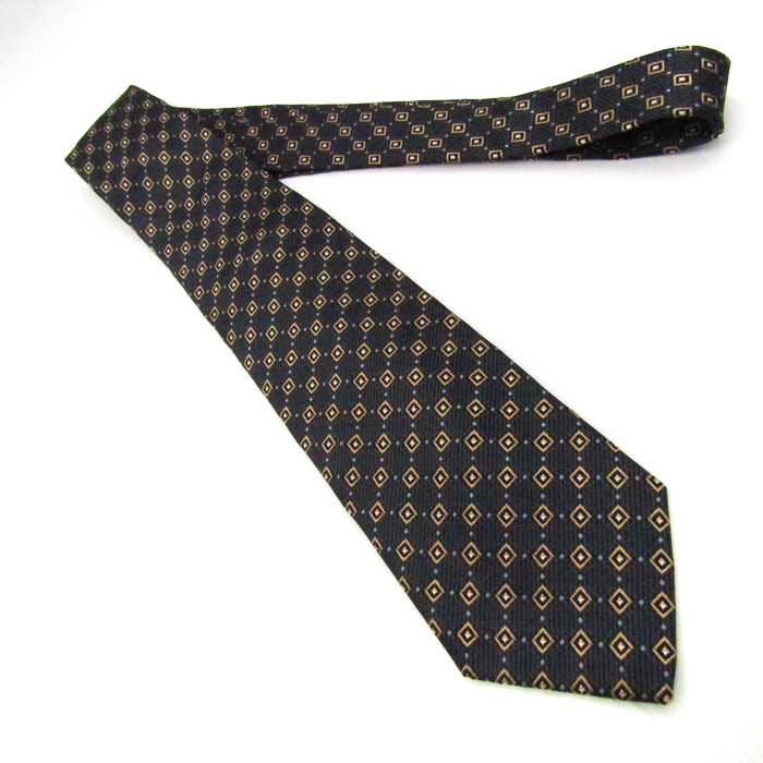 【新品未使用】バーバリーロンドン ネクタイ ブラック スクエアドット柄 小紋柄 新品未使用】バーバリーロンドン ネクタイ ブラック スクエア