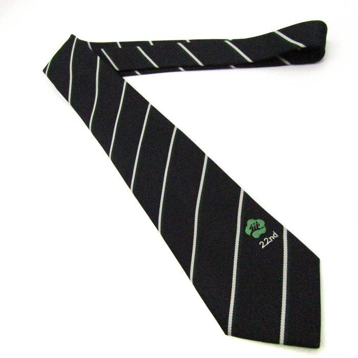 ASICS（アシックス） ブランド ネクタイ ロゴ ストライプ柄 日本製 PO