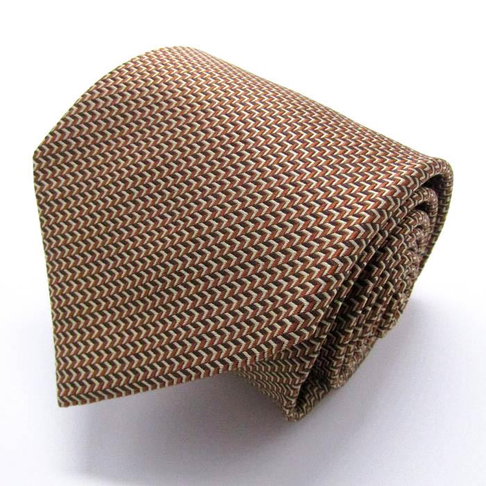 クロコダイル ブランド ネクタイ ストライプ柄 ヘリンボーン柄 シルク