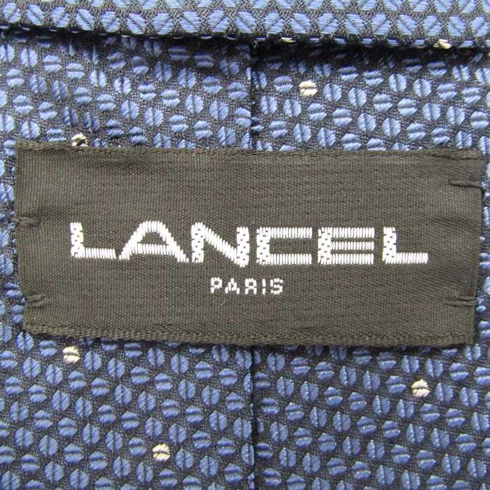 LANCEL（ランセル） ブランド ネクタイ シルク 小紋柄 ドット柄 ワイド