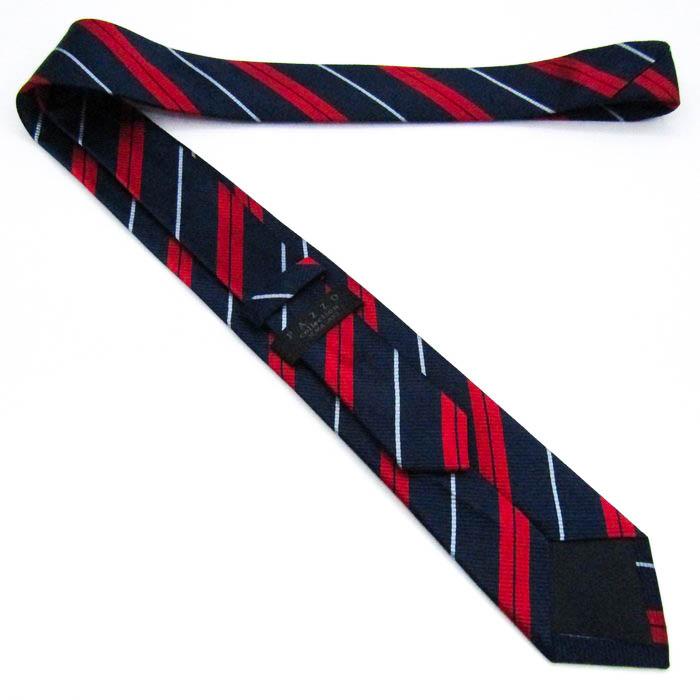 パッゾ ブランド ネクタイ シルク ストライプ柄 PO メンズ ネイビー