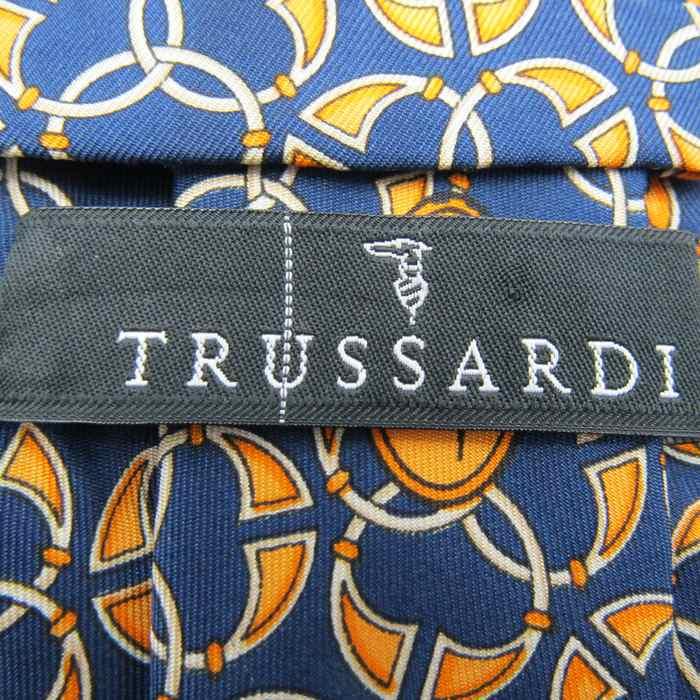 TRUSSARDI トラサルディ ブランド ネクタイ 総柄 ドット パネル柄  